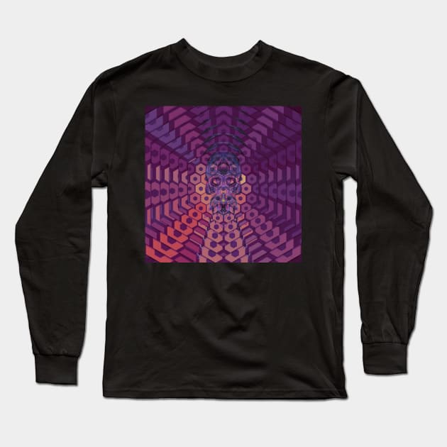 Electroluminated Skull Radiate - Orchard Long Sleeve T-Shirt by Boogie 72